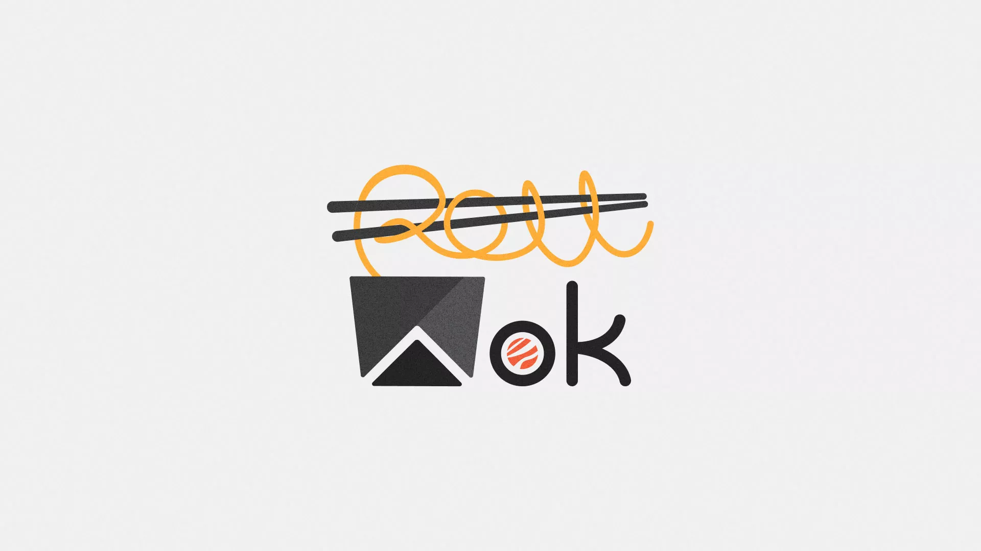 Разработка логотипа в Орле для суши-бара «Roll Wok Club» Разработка логотипа в Орле для суши-бара «Roll Wok Club»