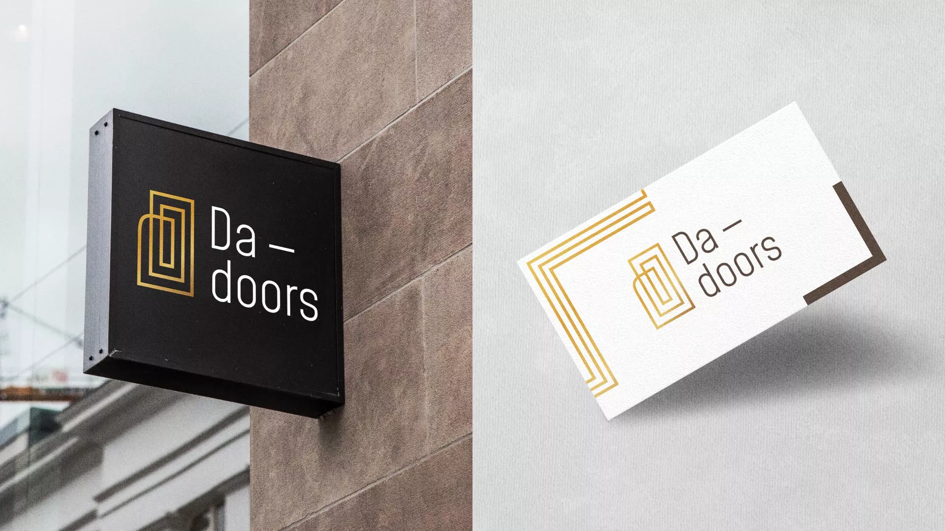 Разработка логотипа для компании «DA-DOORS» в Орле